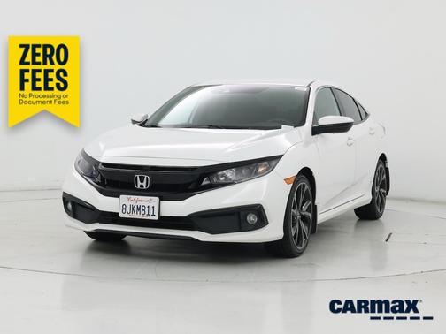 White 2019 Honda Civic Sport