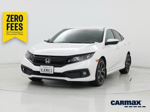 White 2019 Honda Civic Sport
