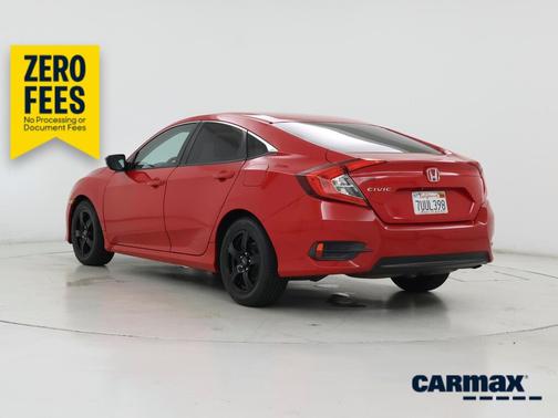 Red 2016 Honda Civic LX