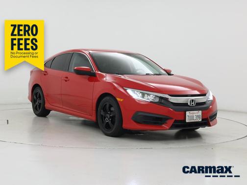 Red 2016 Honda Civic LX