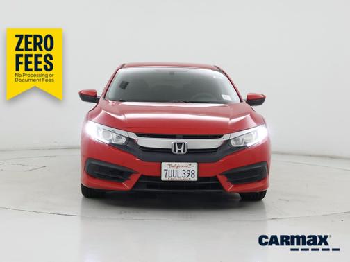 Red 2016 Honda Civic LX