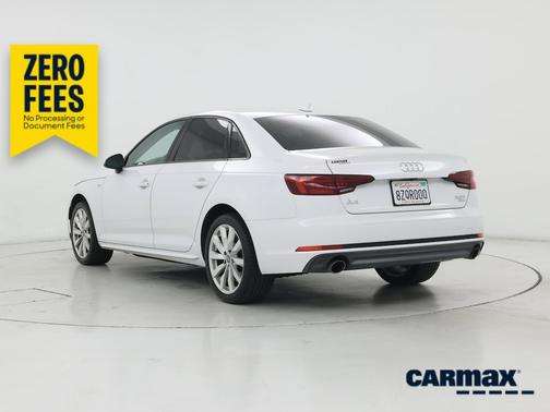 White 2018 Audi A4 Premium