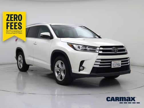 White 2017 Toyota Highlander Limited