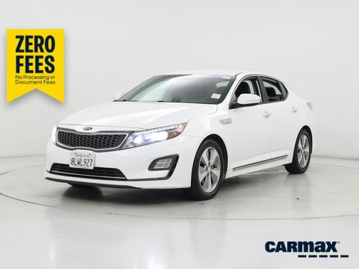 White 2016 Kia Optima Hybrid EX