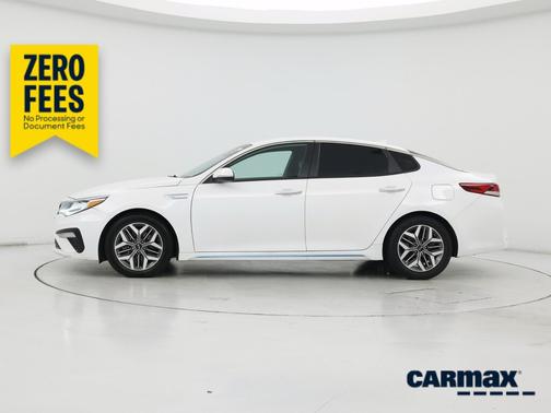 White 2020 Kia Optima Hybrid EX