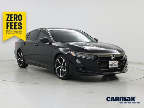 Black 2021 Honda Accord Sport