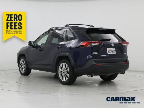 Blue 2021 Toyota RAV4 XLE Premium