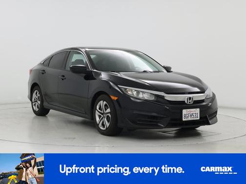 Black 2018 Honda Civic LX