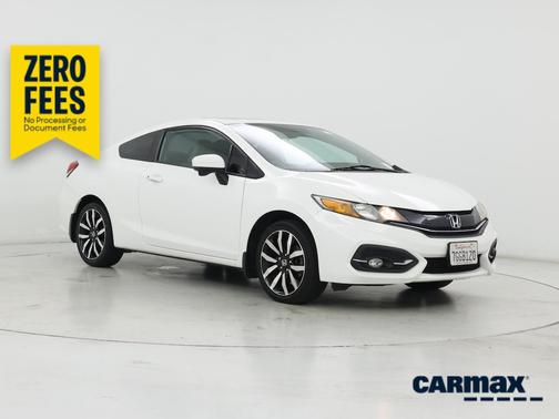 White 2014 Honda Civic EX-L