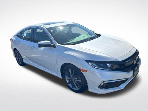 White 2020 Honda Civic EX-L
