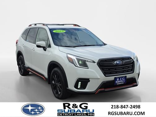 Crystal White Pearl 2023 Subaru Forester Sport, LOW MILES, NEW TIRES, Option 24 SUV