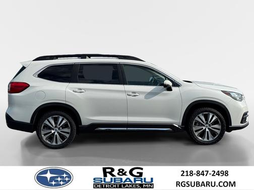 Crystal White Pearl 2021 Subaru Ascent Limited, Heated Steering, Option 23