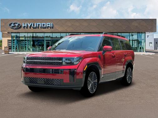 Red 2026 Hyundai SANTA FE HEV Calligraphy