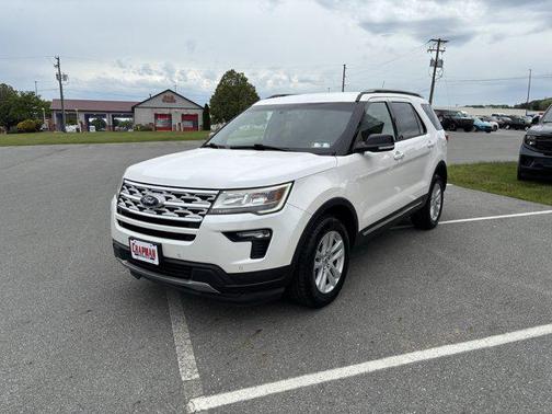 White Platinum 2018 Ford Explorer XLT