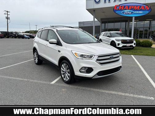 White Platinum 2018 Ford Escape Titanium