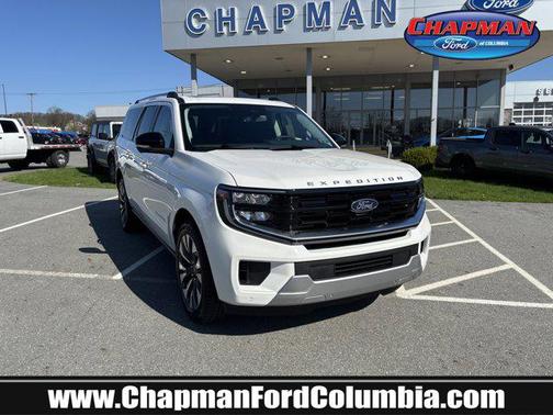 Star White Metallic Tri-Coat 2026 Ford Expedition Max Platinum