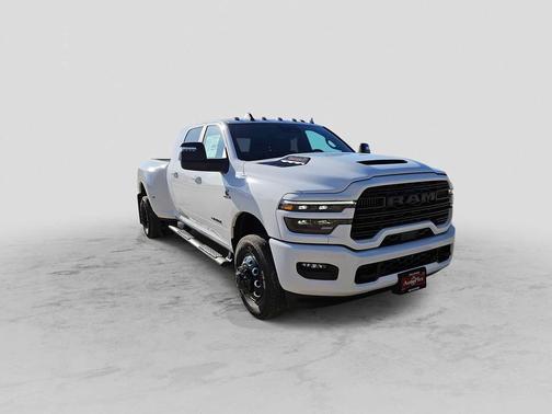 Bright White Clearcoat 2026 RAM 3500 Laramie 4x4 Mega Cab 64 Box