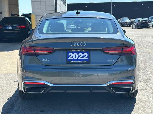 Daytona Gray Metallic 2022 Audi A5 Sportback 45 S Line Premium