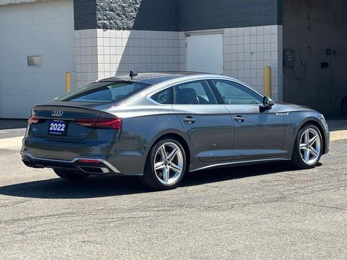 Daytona Gray Metallic 2022 Audi A5 Sportback 45 S Line Premium
