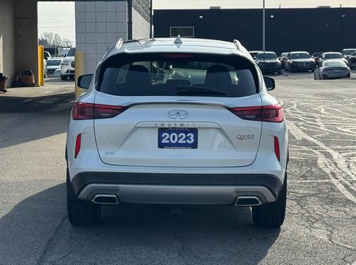 Radiant White 2023 INFINITI QX50 AUTOGRAPH AWD