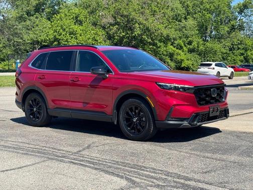 Radiant Red Metallic 2025 Honda CR-V Hybrid Sport FWD