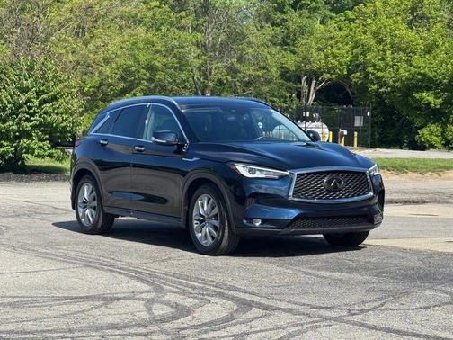 Hermosa Blue 2022 INFINITI QX50 LUXE AWD