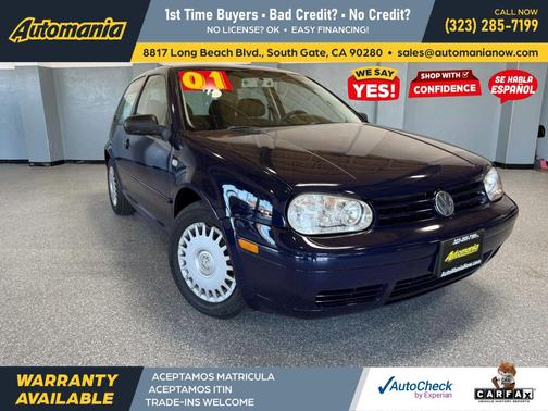 Indigo Blue Pearl 2001 Volkswagen Golf GL