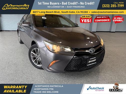 Gray 2015 Toyota Camry SE