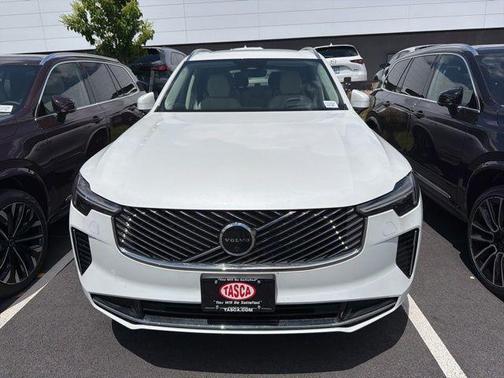 Crystal White Pearl 2026 Volvo XC90 Ultra, B6 AWD Gas (mild hybrid), Gasoline, Bright, 7 Seats