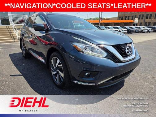 Arctic Blue Metallic 2017 Nissan Murano Platinum