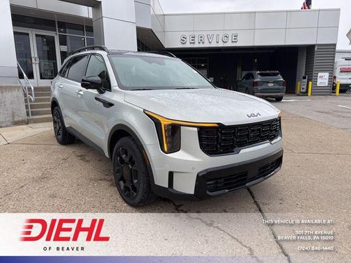 Ivory Silver 2026 Kia Sorento SX