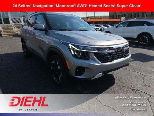 Steel Gray 2024 Kia Seltos EX