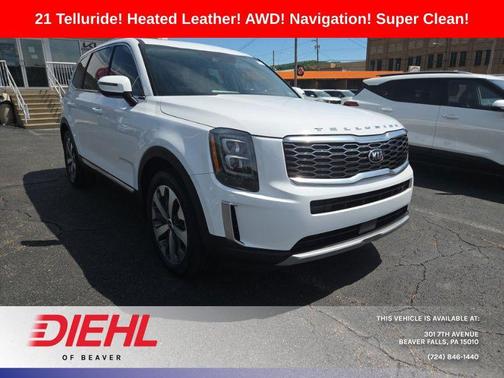Glacial White Pearl 2021 Kia Telluride EX