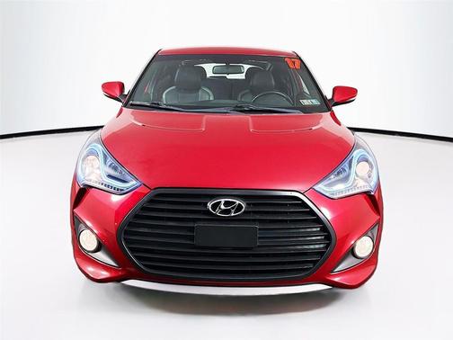 Boston Red Metallic 2017 Hyundai Veloster Turbo