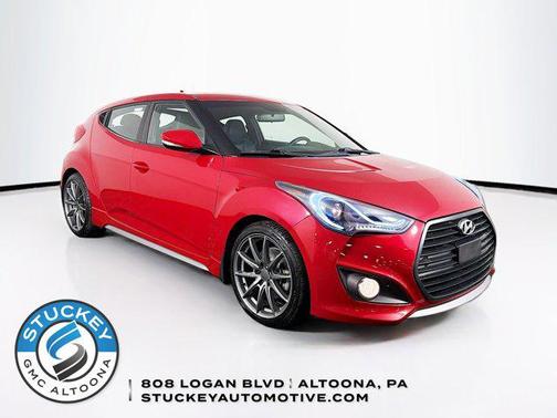Boston Red Metallic 2017 Hyundai Veloster Turbo
