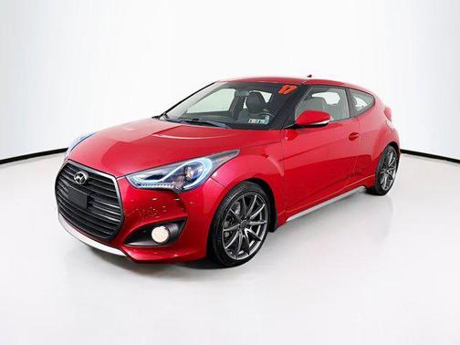 Boston Red Metallic 2017 Hyundai Veloster Turbo