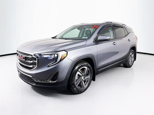 Satin Steel Metallic 2021 GMC Terrain SLT