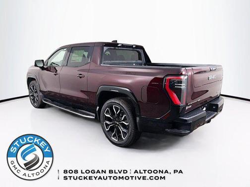 Dark Ember Tintcoat 2025 GMC Sierra EV Max Range Denali
