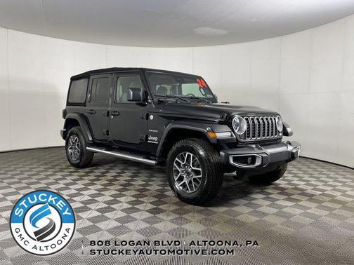 Black Clearcoat 2024 Jeep Wrangler 4-Door Sahara 4x4