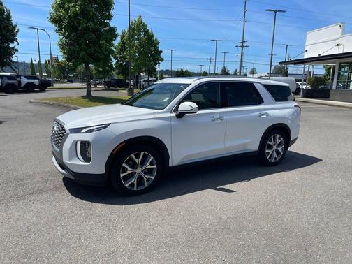 White 2021 Hyundai PALISADE SEL