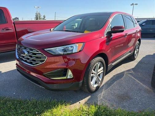 Red 2019 Ford Edge SEL