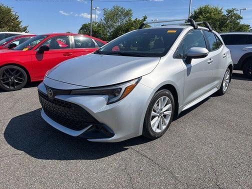 Silver 2023 Toyota Corolla Hatchback SE