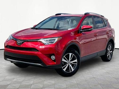 Red 2017 Toyota RAV4 XLE