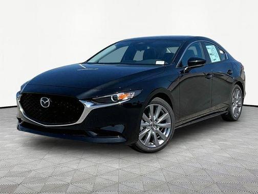 Jet Black Mica 2026 Mazda Mazda3 FWD w/Preferred Package