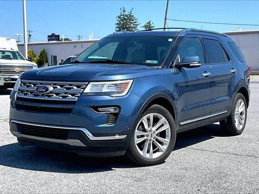 Blue 2018 Ford Explorer Limited