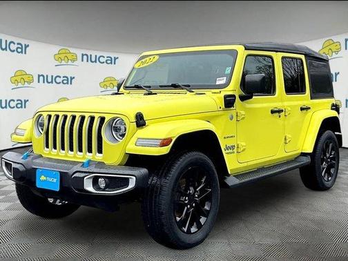 Gray 2022 Jeep Wrangler Unlimited 4xe Sahara