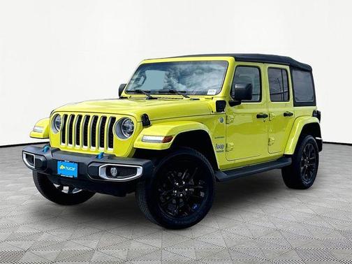 Gray 2022 Jeep Wrangler Unlimited 4xe Sahara