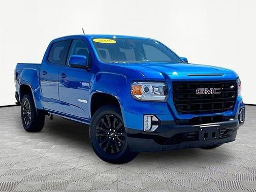 Blue 2022 GMC Canyon Elevation