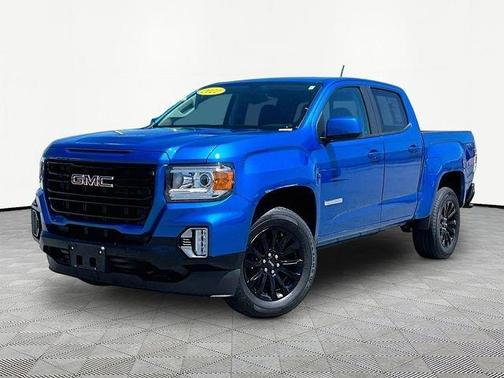 Blue 2022 GMC Canyon Elevation