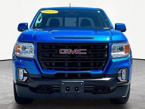 Blue 2022 GMC Canyon Elevation